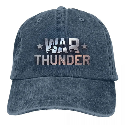 War Thunder Distressed Denim Baseball Cap