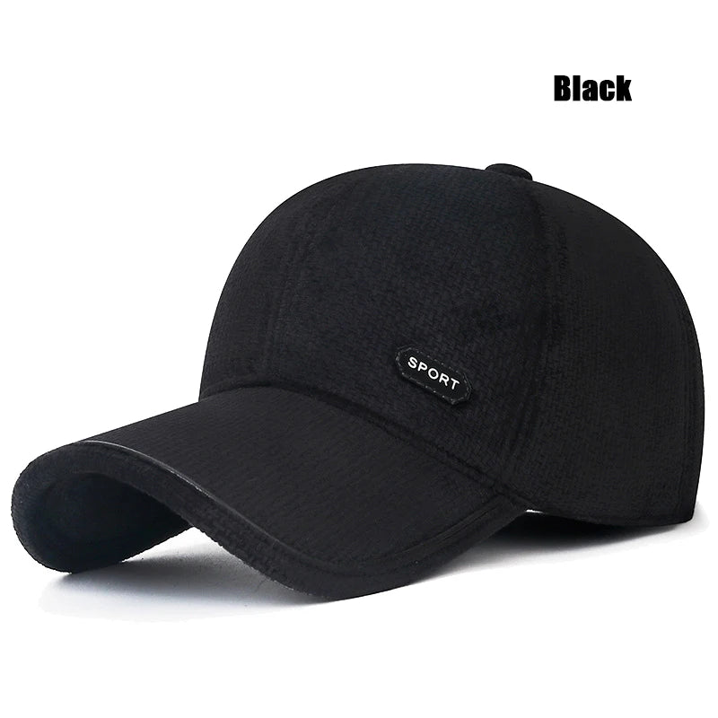 Winter Windproof Baseball Cap with Ear Protection