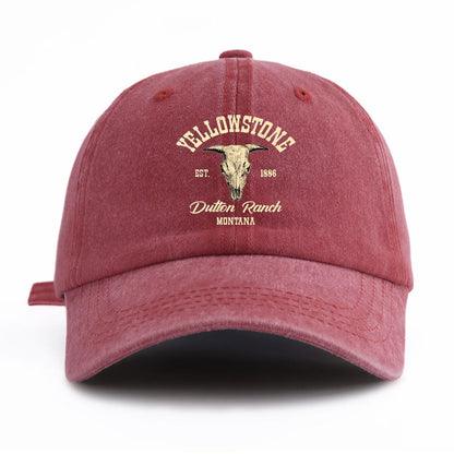 Yellowstone Washed Retro Dad Baseball Cap