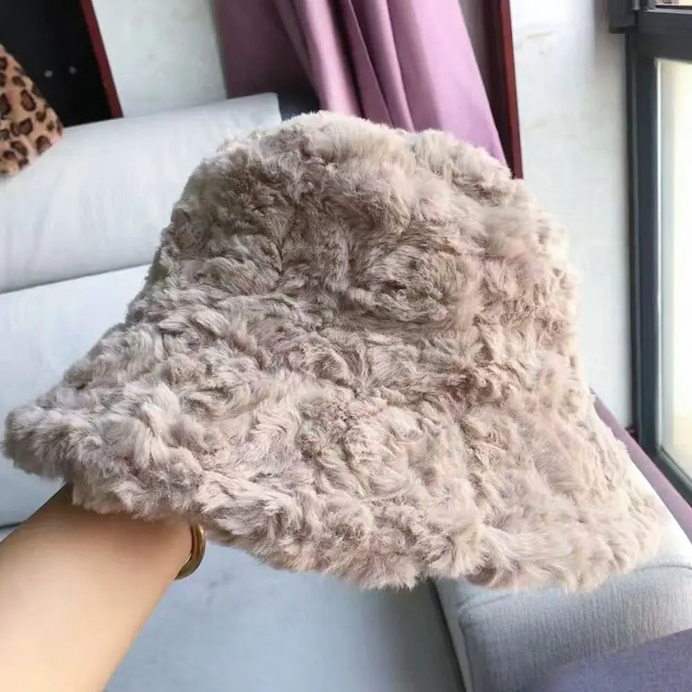 Harajuku Plush Winter Bucket Hat