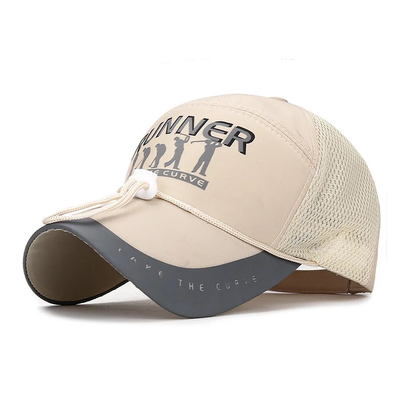 Breathable Long-Brimmed Golf Baseball Cap