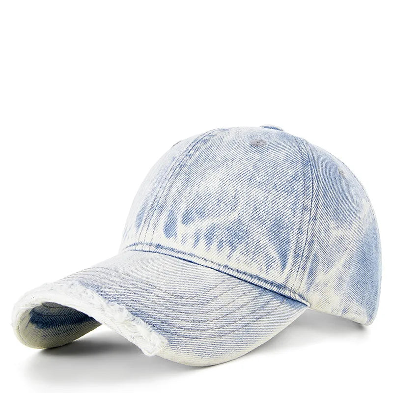 Vintage Washed Denim Hiphop Snapback Cap