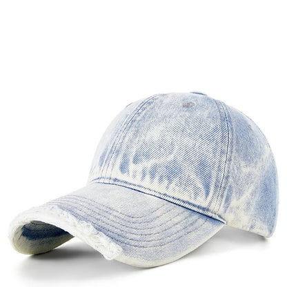 Vintage Washed Denim Hiphop Snapback Cap