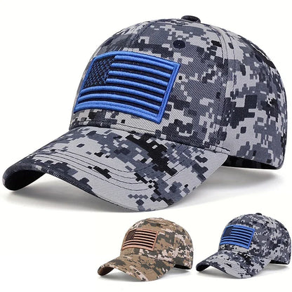 Unisex US Flag Embroidered Baseball Cap