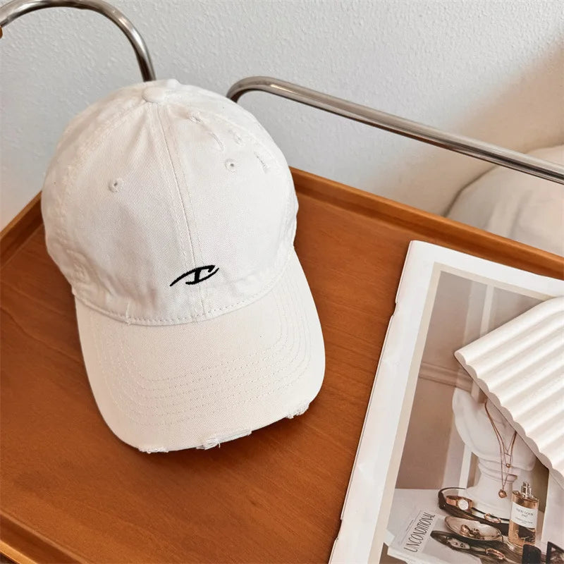 Cotton Letter Embroidered Snapback Cap For Summer Sports