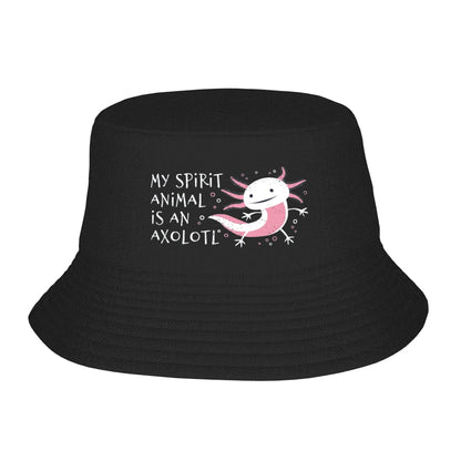 Cute Axolotl Spirit Animal Summer Bucket Hat