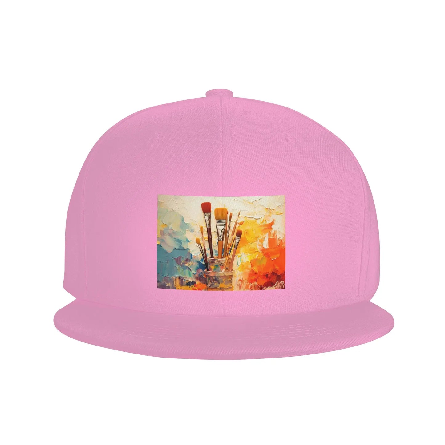 Color Paint Brush Print Artistic Snapback Cap