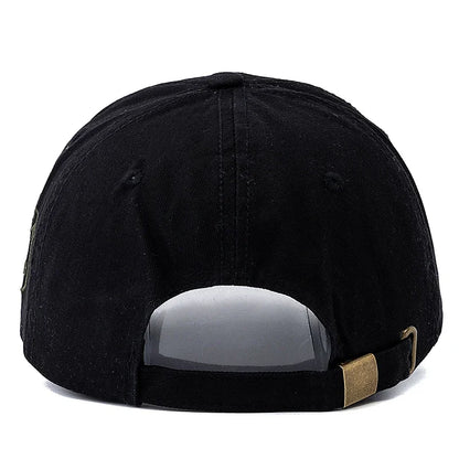 Boston Letter Embroidery Vintage Cotton Baseball Cap Unisex