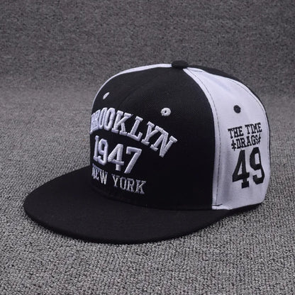Letter Embroidery Hip Hop Snapback Baseball Cap