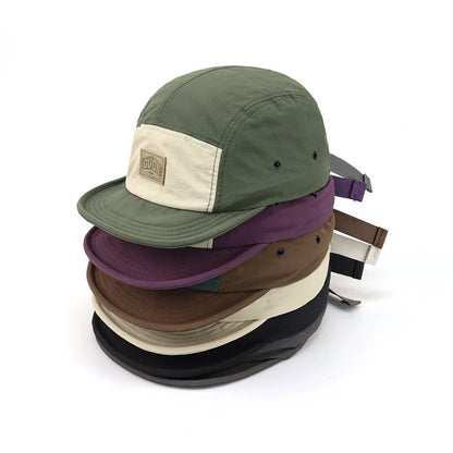 Quick Dry Short Brim Hiking Snapback Cap