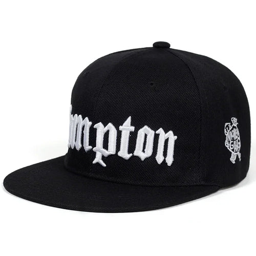 Unisex Compton Embroidered Hip Hop Snapback Cap