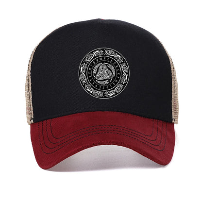 Vikings Ragnar Lothbrok Odin Horn Mesh Baseball Cap