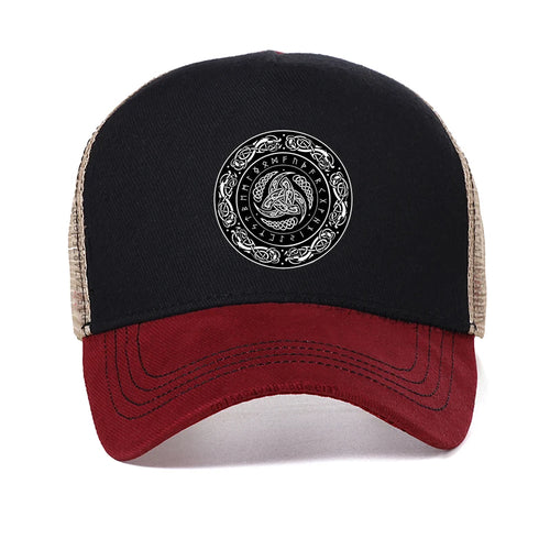 Vikings Ragnar Lothbrok Odin Horn Mesh Baseball Cap
