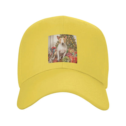 Christmas Staffordshire Bull Terrier Baseball Cap