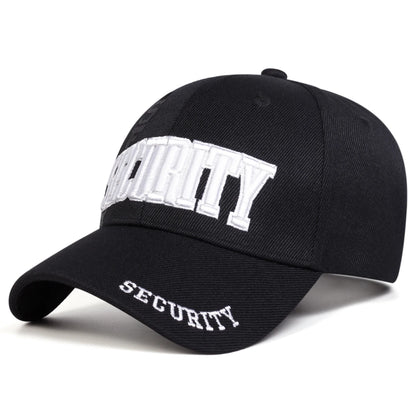 Unisex SECURITY Letter Embroidery Baseball Caps