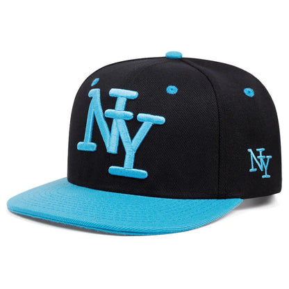 3D Embroidered Letters Y2K Hip Hop Snapback Cap