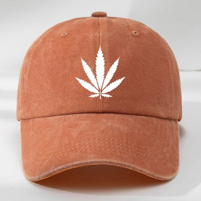 Maple Leaf Printed Retro Duckbill Baseball Hat