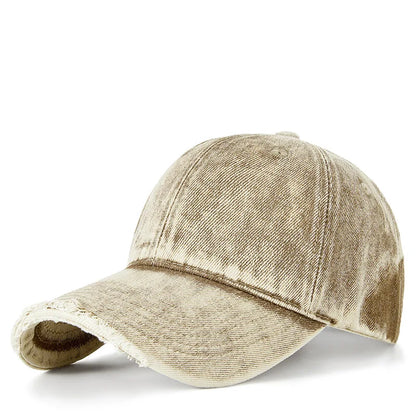 Vintage Washed Denim Hiphop Snapback Cap