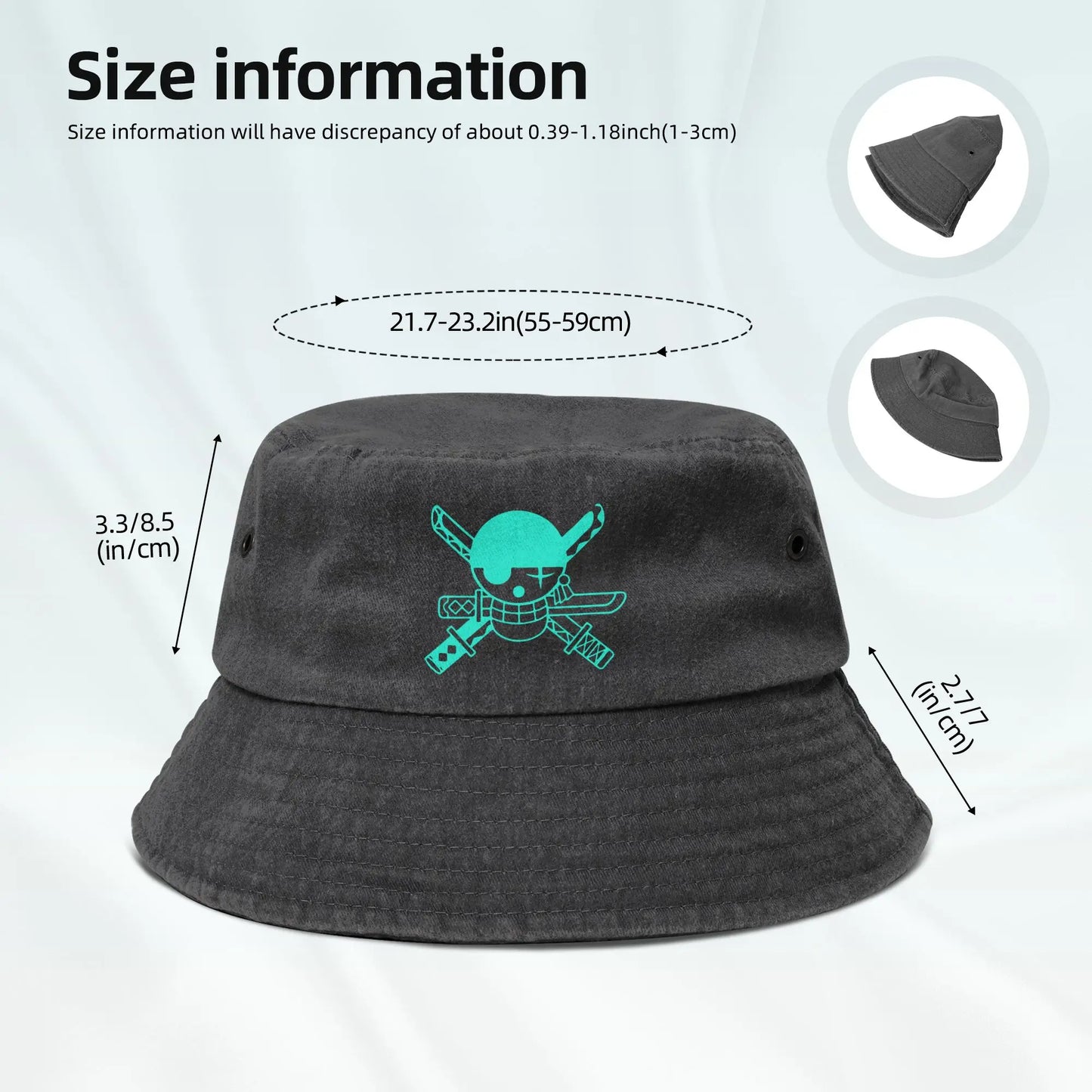 Zoro One Piece Summer Travel Bucket Hat