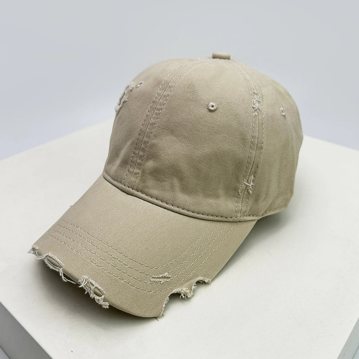 Unisex Notch Solid Baseball Cap