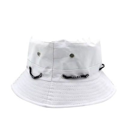 Stringed Sun Protection Bucket Hat