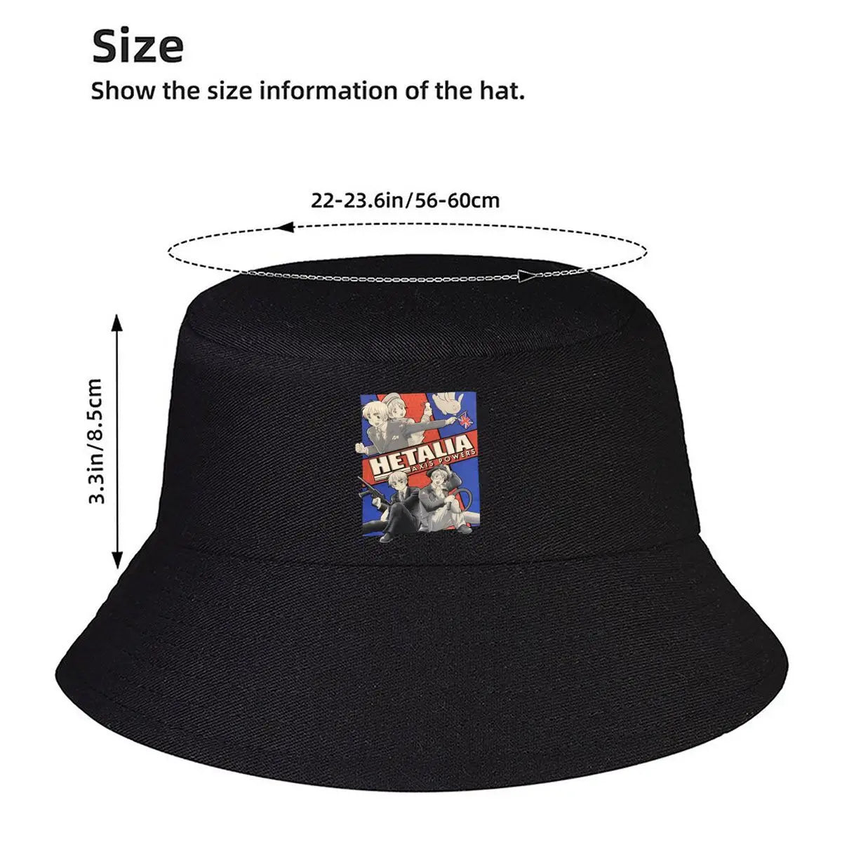 Hetalia UK Bros Retro Graphic Bucket Hat