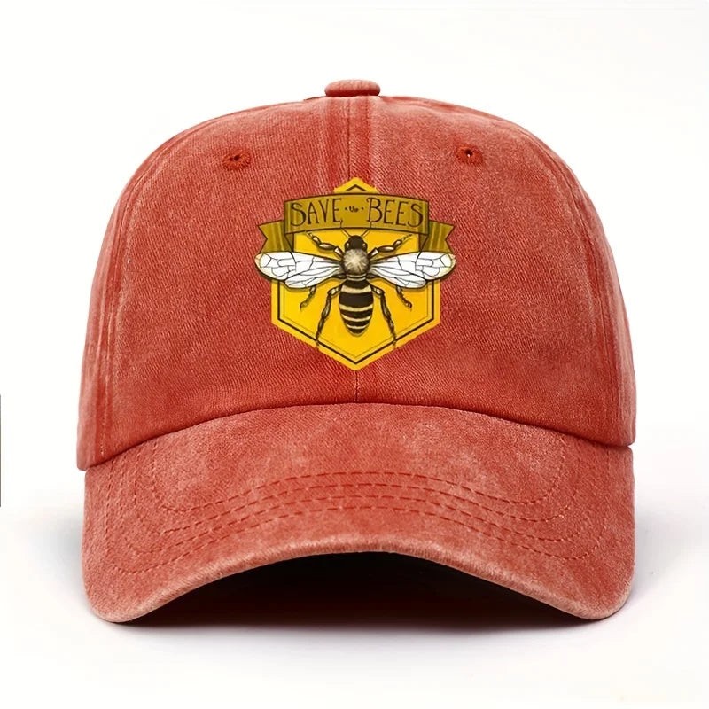 Bee Print Fashion Baseball Cap