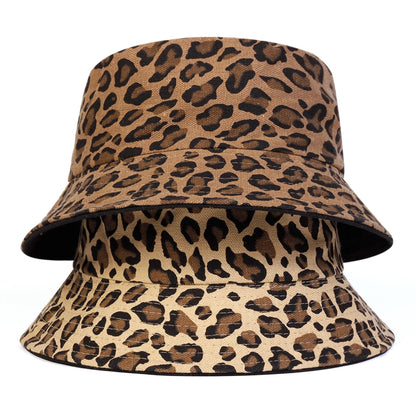 Unisex Leopard Print Personality Bucket Hats