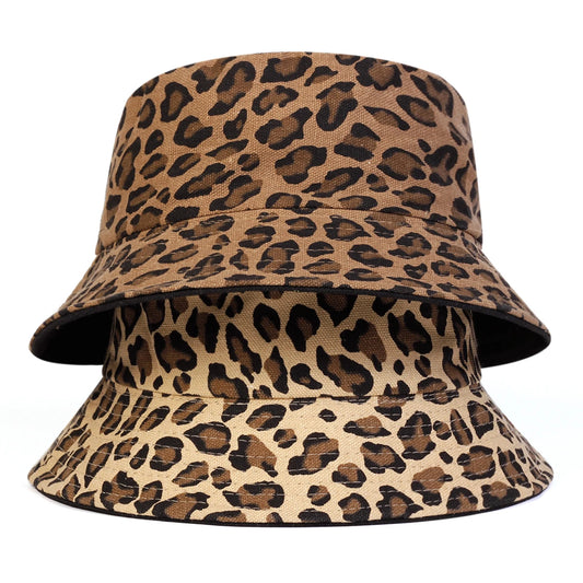 Unisex Leopard Print Personality Bucket Hats