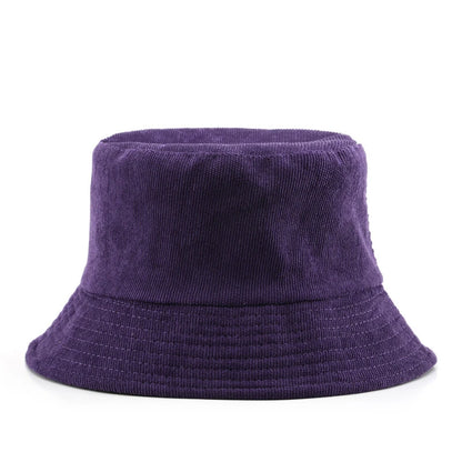 Corduroy Bucket Hat For Women Men New