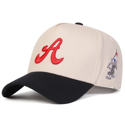 Unisex A Letter Embroidery Casual Trucker Baseball Cap