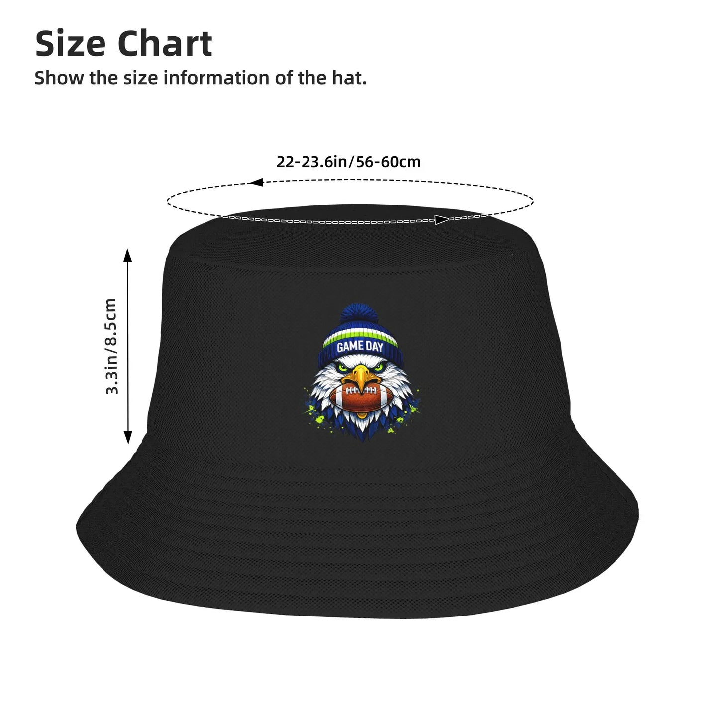 Splash Eagle Summer Casual Travel Bucket Hat