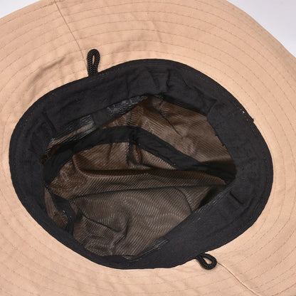 Unisex Four Seasons Cotton Bucket Hat with Pocket