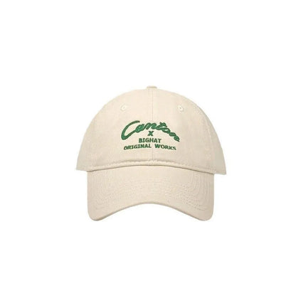Solid Color Letter Embroidery Cotton Baseball Cap