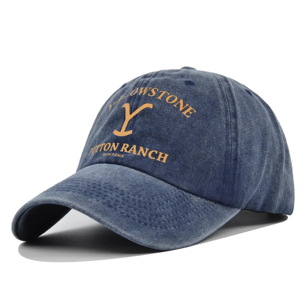 Yellowstone Print Retro Baseball Cap