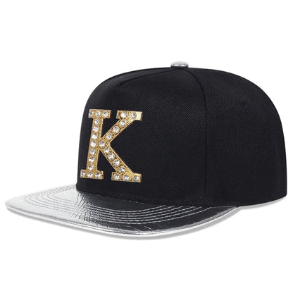 Unisex Diamond K Letter Label Hip-hop Hats