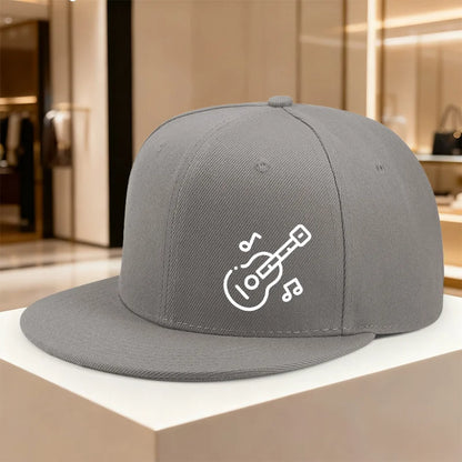 Guitar Music Line Art Snapback Cap