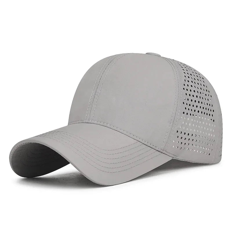 Lightweight Quick Dry Laser Punched Baseball Cap