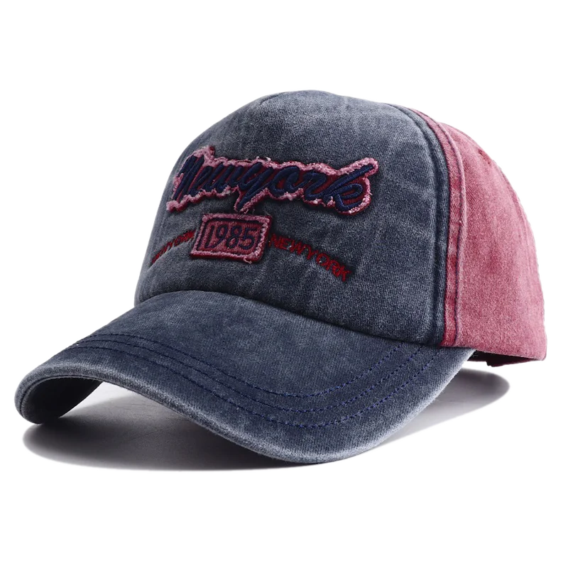 Washed Cotton Letter Snapback Cap
