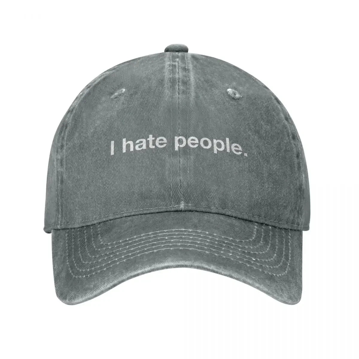 Vintage I Hate People Cotton Baseball Cap
