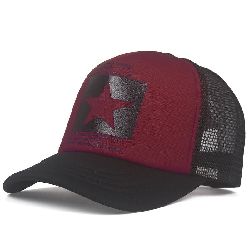 Pentagram Mesh Street Dance Baseball Cap