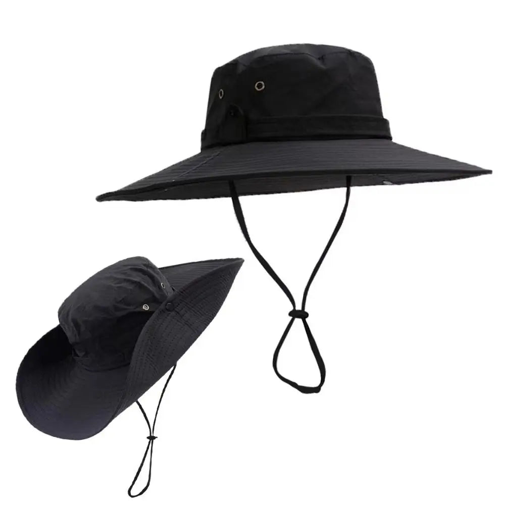 Unisex Waterproof Wide Brim Outdoor Panama Bucket Hat