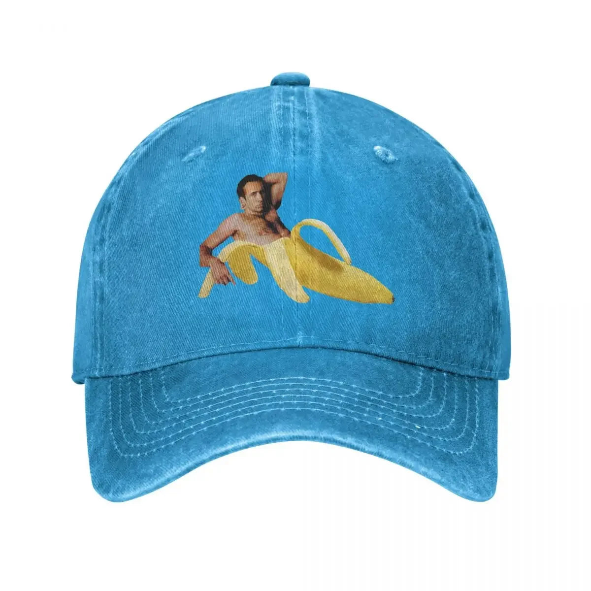 Nicolas Cage Banana Ponytail Baseball Cap