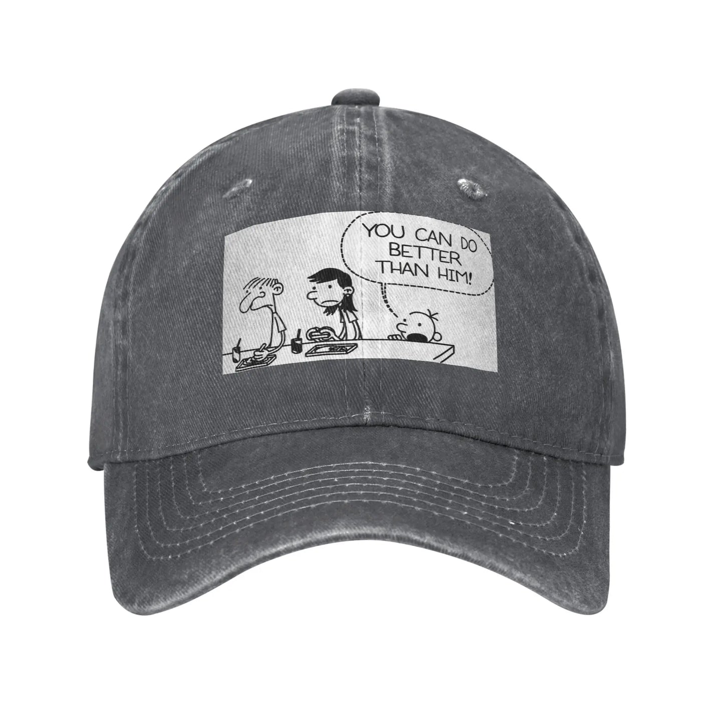 Diary Of Wimpy Kid Better Than Him Denim Baseball Cap