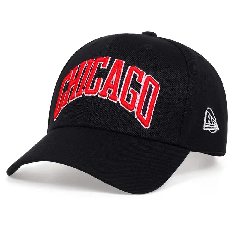 Unisex Chicago Letter Embroidery Baseball Caps