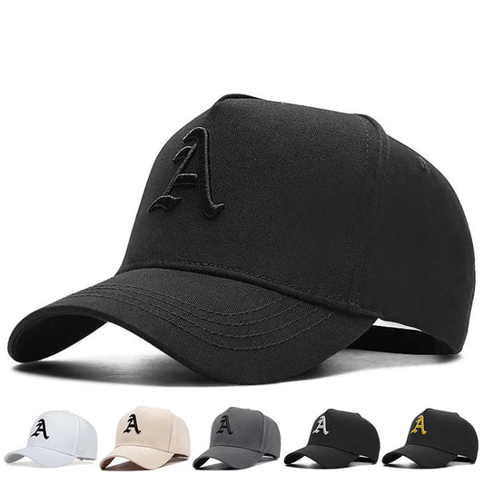 Unisex A Letter Embroidery Baseball Caps