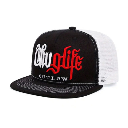 Hip Hop Embroidered Flat Brim Snapback Cap