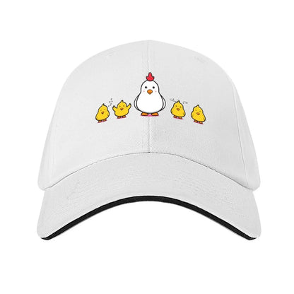Hen and Chicks Printed Baseball Hat