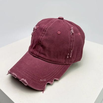 Unisex Notch Solid Baseball Cap