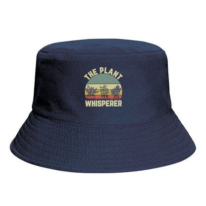 Plant Whisperer Retro Sunset Greenery Bucket Hat